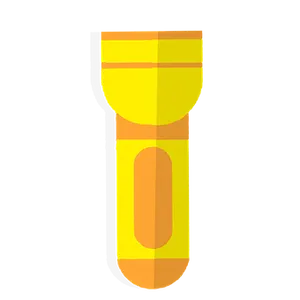 Yellow Flashlight Icon