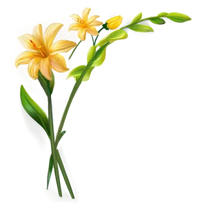 Yellow Flower Background PNG 06122024