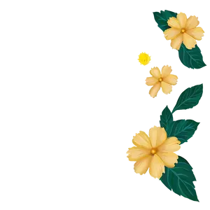 Yellow Flower Background PNG Cxf PNG