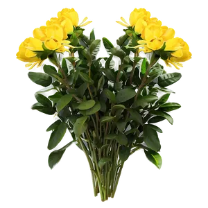 Yellow Flower Bouquet PNG Tcu