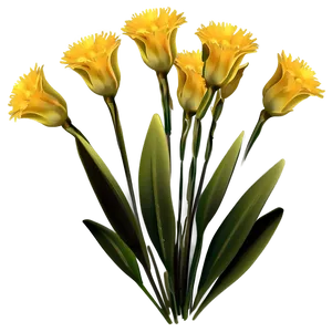 Yellow Flower Bouquet PNG Xvv