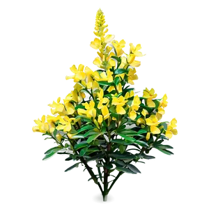 Yellow Flower Bush Png 06122024 PNG image