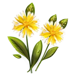 Yellow Flower Decor PNG 06122024 PNG