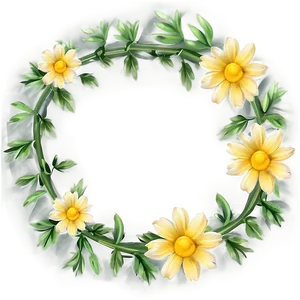 Yellow Flower Frame PNG Kiv86 PNG