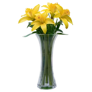 Yellow Flowers In Vase PNG Ppv PNG