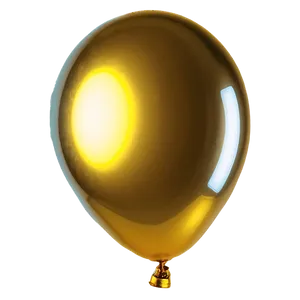 Yellow Foil Balloon PNG 78