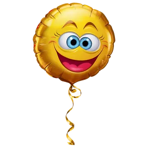 Yellow Foil Balloon PNG Fdh