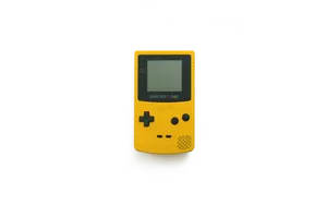 Yellow Game Boy Color Console PNG image