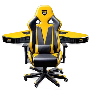 Yellow Gamer Chair Png Dnf88 PNG image