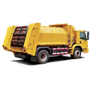 Yellow Garbage Truck Png 06202024 PNG image