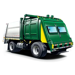 Yellow Garbage Truck PNG 06202024 PNG