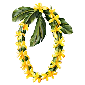 Yellow Hawaiian Lei Png Glr PNG image