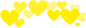 Yellow Hearts Pattern