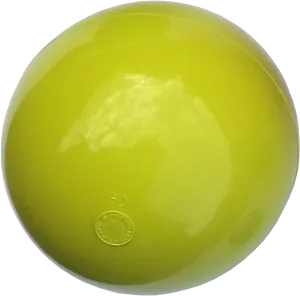 Yellow Jade Discwith Reflection PNG image