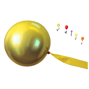 Yellow Latex Balloon PNG Api