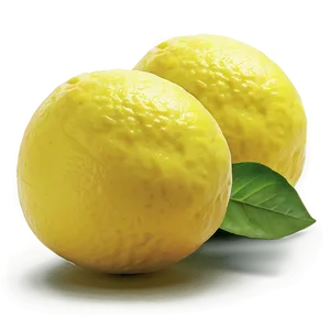 Yellow Lemons PNG 06122024