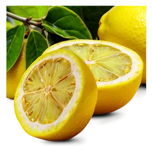 Yellow Lemons PNG Gny