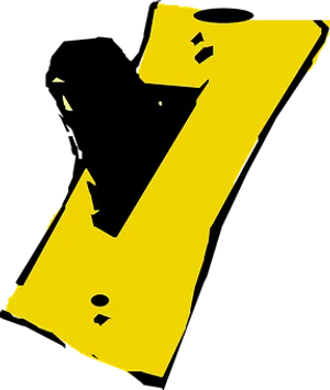 Yellow Letter Z Black Background PNG image