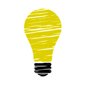 Yellow Lightbulb Graphic