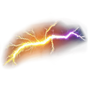 Yellow Lightning Arc PNG Ixk