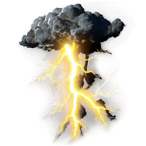 Yellow Lightning Blast PNG 40 PNG