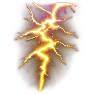 Yellow Lightning Blast PNG 71