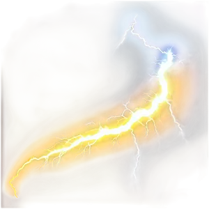 Yellow Lightning Glow PNG Ljf