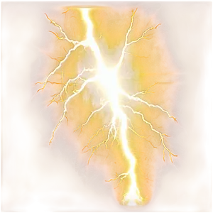 Yellow Lightning Impact PNG 06132024