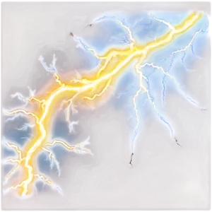 Yellow Lightning Impact PNG 06132024