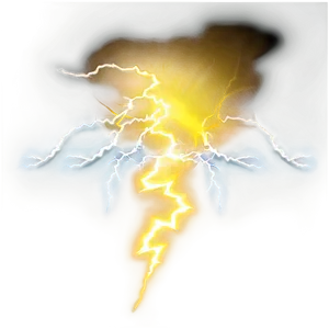 Yellow Lightning Path PNG 1
