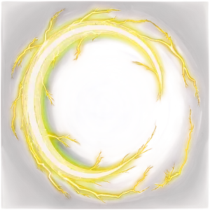 Yellow Lightning Spiral PNG 5 PNG