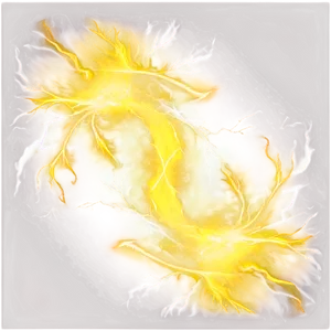 Yellow Lightning Swirl PNG 06132024