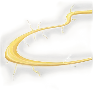 Yellow Lightning Swirl PNG 2 PNG