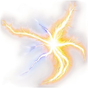 Yellow Lightning Swirl PNG Dsl25 PNG