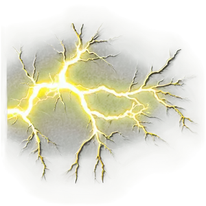 Yellow Lightning Vein PNG 7