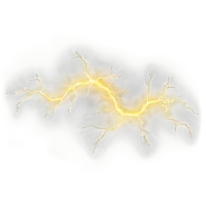 Yellow Lightning Wave PNG 06132024
