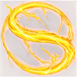 Yellow Lightning Whirl PNG 06132024