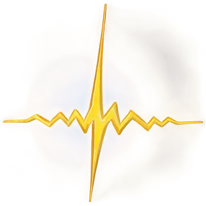 Yellow Lightning Zigzag PNG 78