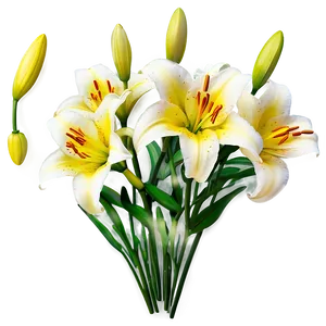 Yellow Lilies Png Raf PNG image