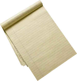 Yellow Lined Paper Pad