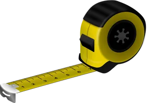 Yellow Measuring Tape Extended PNG image
