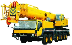 Yellow Mobile Crane Truck