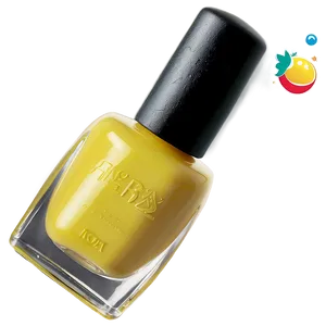 Yellow Nail Polish Bottle PNG 06292024