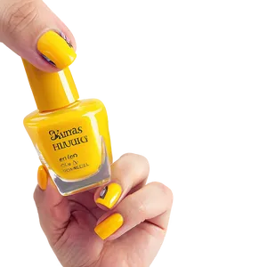 Yellow Nail Polish PNG Fmp41