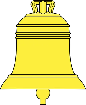 Yellow Notification Bell Icon PNG image