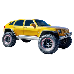 Yellow Off-road Car PNG 06292024 PNG