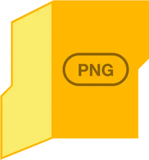 Yellow P N G Folder Icon PNG