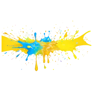 Yellow Paint Splatter Png Xbv83 PNG image