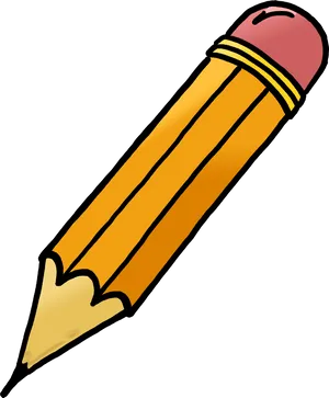 Yellow Pencil Clipart Illustration PNG