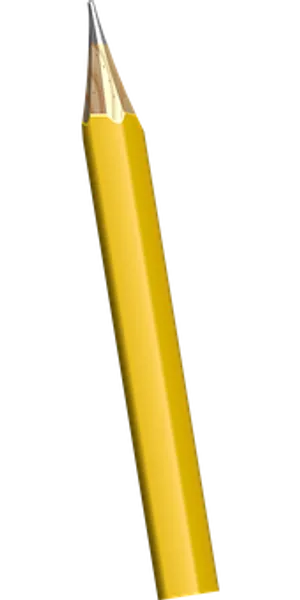 Yellow Pencil Sharp Tip PNG image
